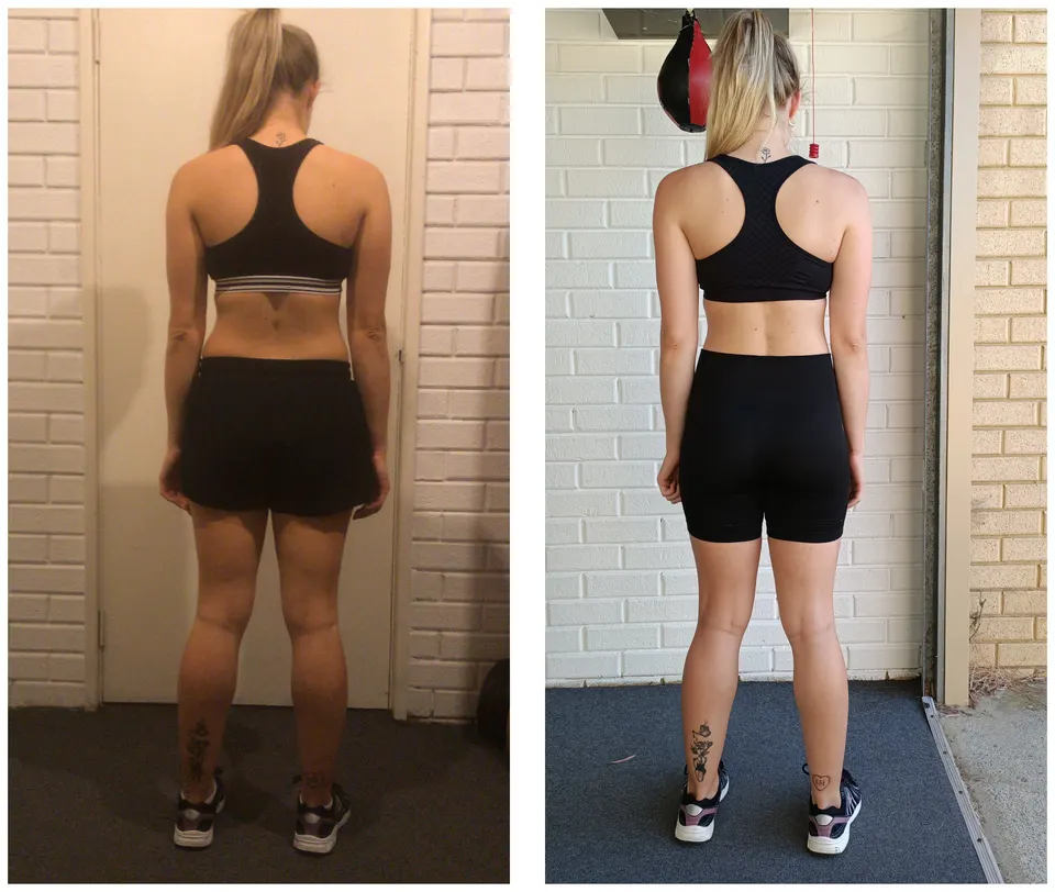 Beckie, before and after