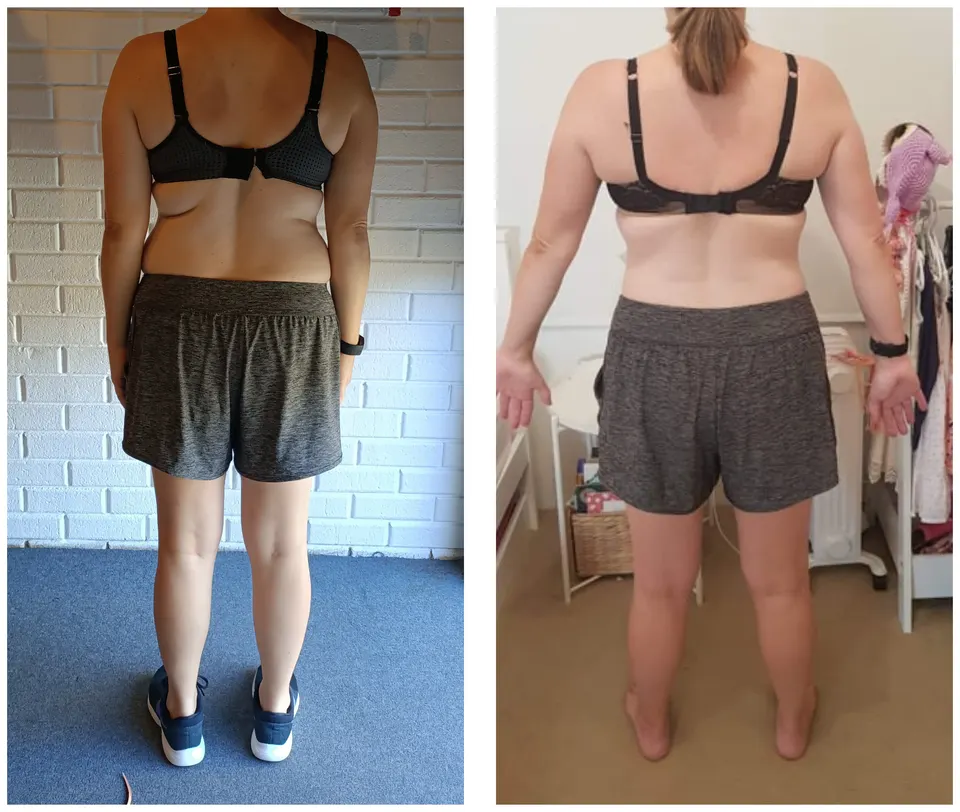 Liz, before and after